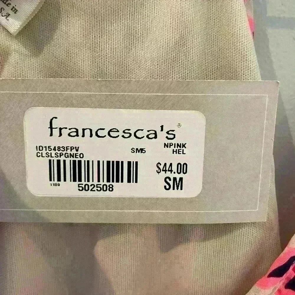NWT Francesca’s Blue Rain Dress, Womens Small - Picture 6 of 9